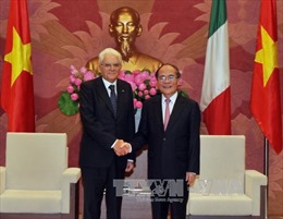  Tổng Bí thư Nguyễn Phú Trọng tiếp Tổng thống nước Cộng hòa Italy