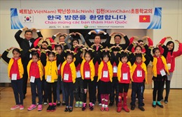 Học sinh tiểu học Việt Nam trải nghiệm nghề nghiệp tại Hàn Quốc