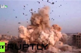 Nơi ẩn náu của IS nổ tung do tên lửa liên quân
