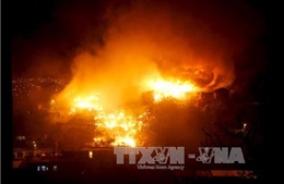 Cháy chợ đông người Việt làm ăn ở Kharkov, Ukraine