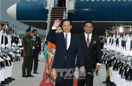 Thủ tướng Nguyễn Tấn Dũng tới Kuala Lumpur dự ASEAN 27