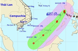 Bão số 5 có khả năng đổi hướng trong 24 giờ tới 