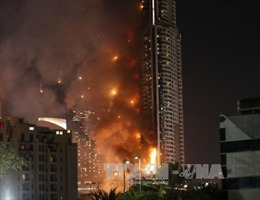 Cháy lớn tại khách sạn UAE sát giao thừa