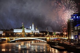 Moskva lộng lẫy đón Năm Mới qua cảnh quay từ UAV