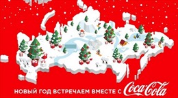 Coca Cola vẽ bản đồ Nga có Crimea