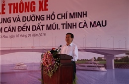 Thông xe cầu Hòa Trung và đường Hồ Chí Minh đoạn Năm Căn-Đất Mũi