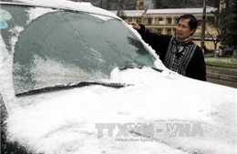 Yên Bái: Nhiều nơi xuất hiện tuyết rơi
