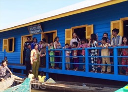 Khánh thành trường học trên Biển Hồ cho Việt kiều tại Campuchia