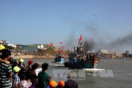 Ngư dân Quảng Ngãi tưng bừng “xông biển” đầu năm mới 