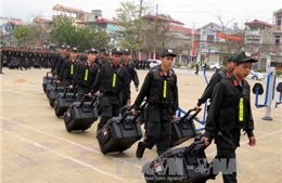 Công an Điện Biên ra quân bảo vệ bầu cử Quốc hội khóa XIV