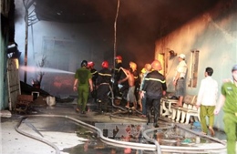 Dập tắt hoàn toàn vụ cháy kho mực khô và ngư cụ tại Kiên Giang