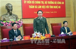 Đồng chí Trần Đại Quang thăm và làm việc tại Nghệ An