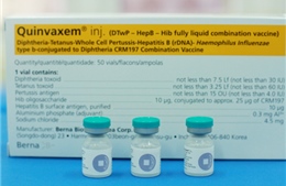 Lại có trẻ tử vong sau tiêm vắc xin Quinvaxem