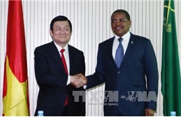 Chủ tịch nước Trương Tấn Sang gặp Chủ tịch Đảng Cách mạng Tanzania