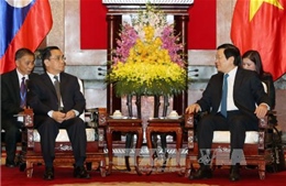 Chủ tịch nước Trương Tấn Sang tiếp Thủ tướng Lào
