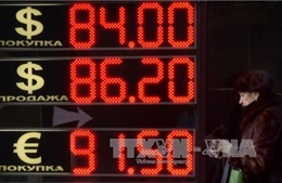 Đồng ruble của Nga tăng mạnh nhất kể từ đầu năm