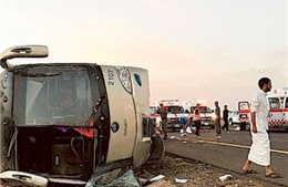 Lật xe buýt ở Saudi Arabia, ít nhất 19 người thiệt mạng