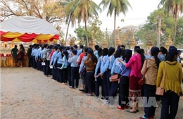 Người dân Lào nô nức đi bầu cử Quốc hội khóa VIII