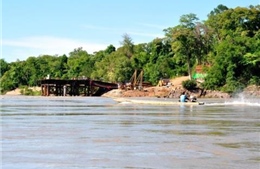 Mực nước sông Mekong vùng Đông Bắc Thái Lan tăng mạnh 