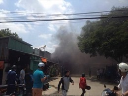 Cháy chợ ở Biên Hòa thiêu rụi 10 ki ốt