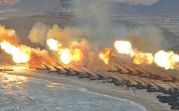 Triều Tiên diễn tập bắn pháo tới tấp vào Nhà Xanh