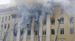 Hỏa hoạn lớn tại trụ sở Bộ Quốc phòng Nga