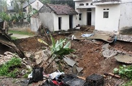 Khẩn trương xác định nguyên nhân gây sụt lún đất tại Mỹ Đức, Hà Nội 