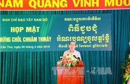 Đồng chí Nguyễn Thiện Nhân dự họp mặt Tết Chôl Chnăm Thmây