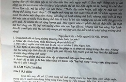 Kiểm điểm người ra đề sai môn Ngữ văn lớp 12 