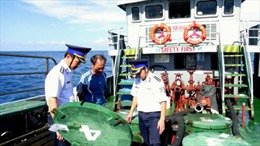 Truy bắt tàu chở dầu lậu trên vùng biển Sóc Trăng