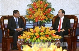 Chủ tịch nước Trần Đại Quang tiếp Phó Thủ tướng Campuchia 