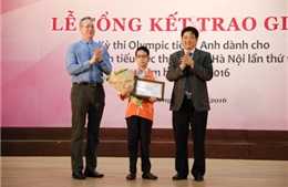 Em Nguyễn Cường Linh giành quán quân Olympic tiếng Anh tiểu học 
