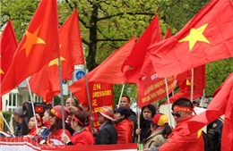 Biểu tình tại Munich phản đối Trung Quốc ngang ngược ở Biển Đông