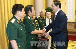 Chủ tịch nước tiếp Ban liên lạc cựu Quân tình nguyện Việt Nam tại Lào 