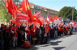 Báo Séc đưa tin về biểu tình phản đối Trung Quốc 