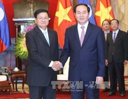 Chủ tịch nước Trần Đại Quang tiếp Thủ tướng Lào 
