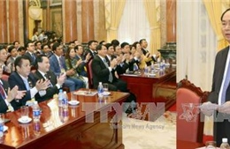 Chủ tịch nước tiếp đại biểu doanh nhân Việt Nam
