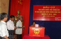 Cử tri giáo dân ở Hà Nội nô nức đi bầu cử