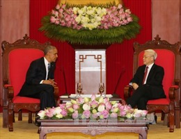 Tổng Bí thư Nguyễn Phú Trọng tiếp Tổng thống Hoa Kỳ 