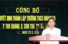 Thành lập Trường THCS Hoàng Sa tại Đà Nẵng