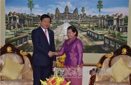 Lãnh đạo Campuchia tiếp ông Đinh La Thăng