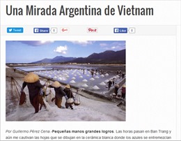 Báo Argentina ca ngợi đất nước và con người Việt Nam 