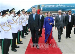 Chủ tịch nước bắt đầu chuyến thăm Campuchia