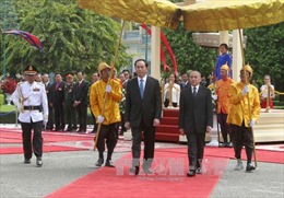 Lễ đón chính thức Chủ tịch nước Trần Đại Quang tại Campuchia 