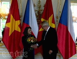 Phó Chủ tịch nước Đặng Thị Ngọc Thịnh hội kiến Tổng thống Séc