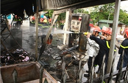 Đã dập tắt đám cháy tại cây xăng gần Đền Lừ