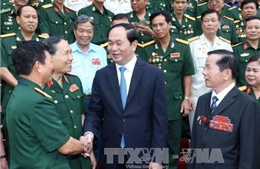 Chủ tịch nước Trần Đại Quang gặp mặt đại biểu doanh nhân cựu chiến binh