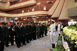 Lào tổ chức trang trọng lễ tang của đồng chí Saman Viyaket