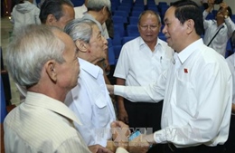 Chủ tịch nước tiếp xúc cử tri Thành phố Hồ Chí Minh 
