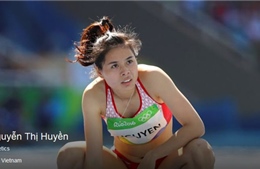 Nguyễn Thị Huyền xếp áp chót ở đường chạy 400m vượt rào 